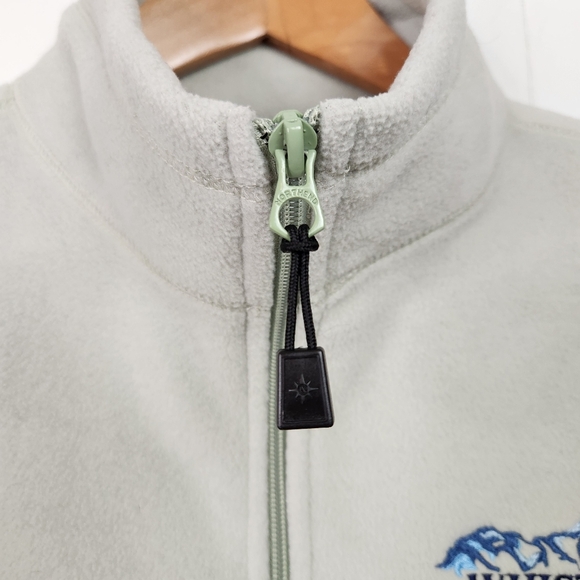 Vintage 90s Whistler Fleece Vest Full Zip 1990s Grunge Preppy Ski Winter Cabin - Picture 3 of 8